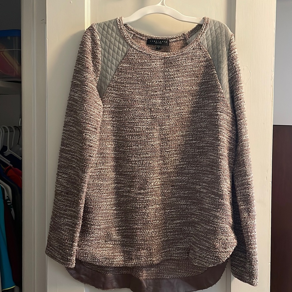 Women’s Sanctuary Clothing Sweater Mixed Fabric Size S